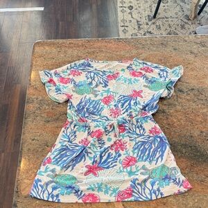 Hang Ten Blue and Pink Sea Life Dress